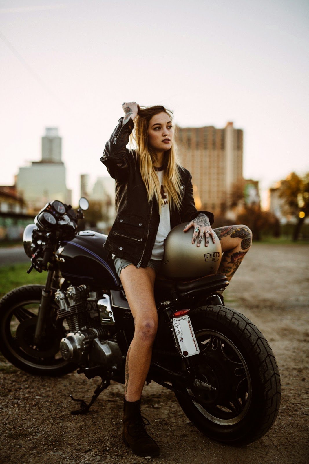Beautiful girls and bikes in Kharkov