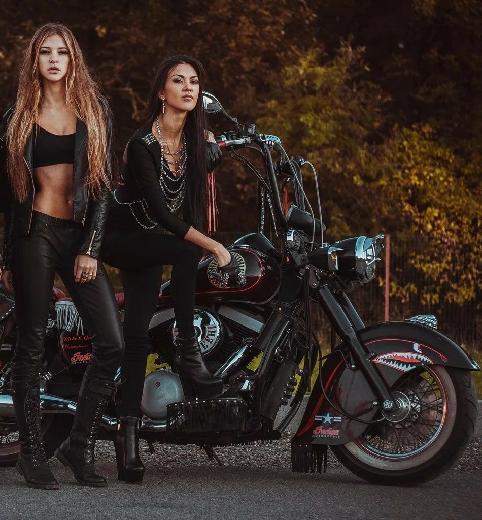 Beautiful girls and bikes in Kharkov